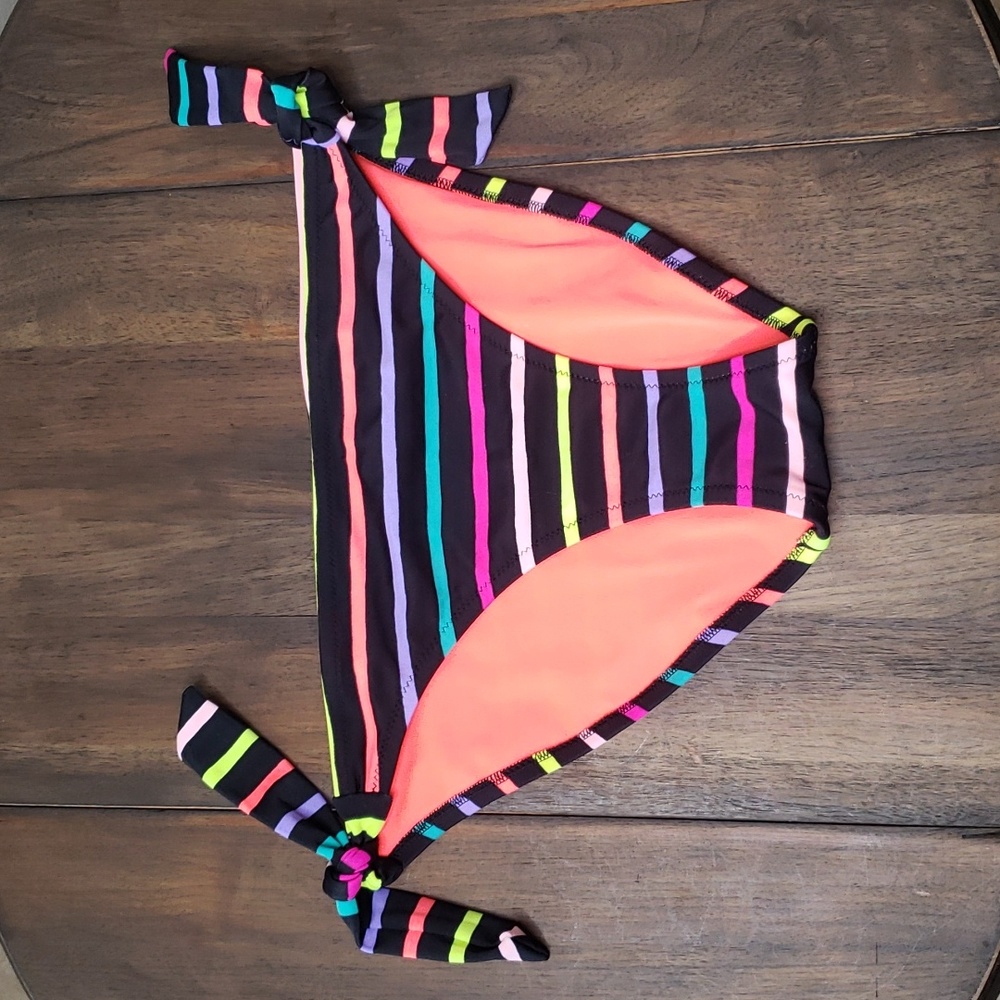 Victoria's Secret NWOT Black Strip Bikini Bottom Sz M